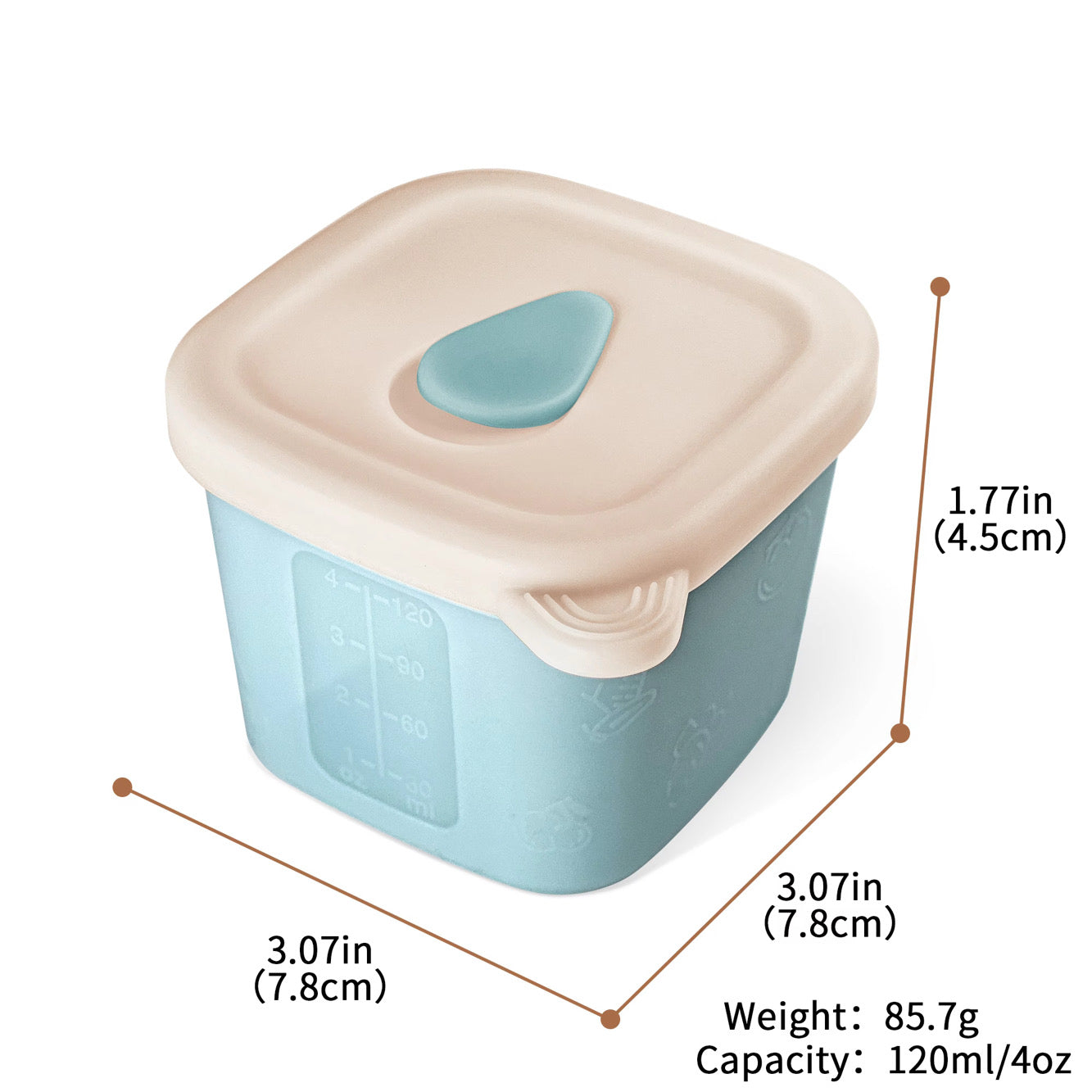 Silicone Baby Food Containers – Set of 2