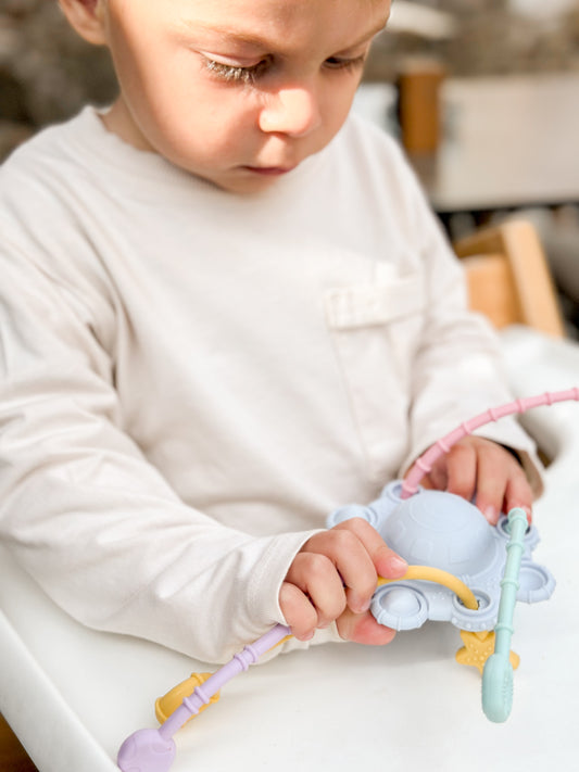 Silicone Pop & Pull Toy