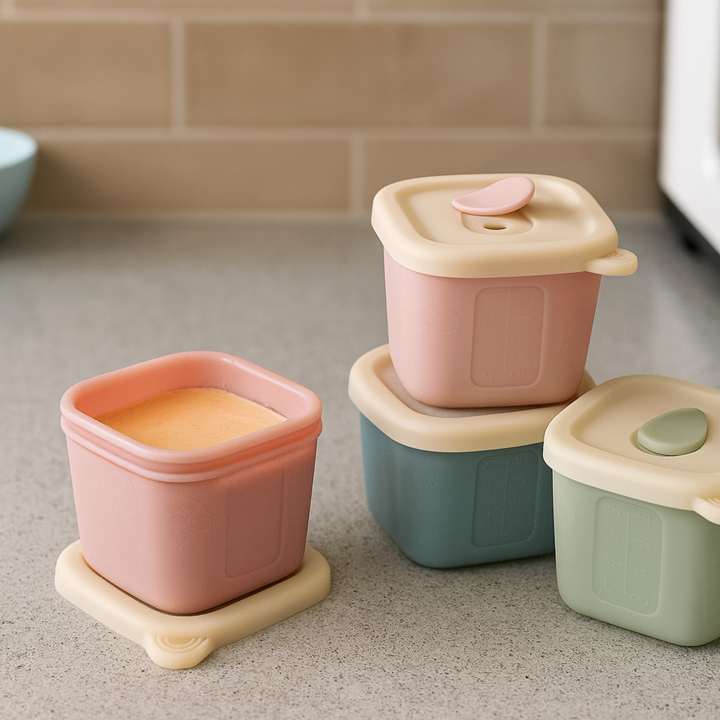 Silicone Baby Food Containers – Set of 2