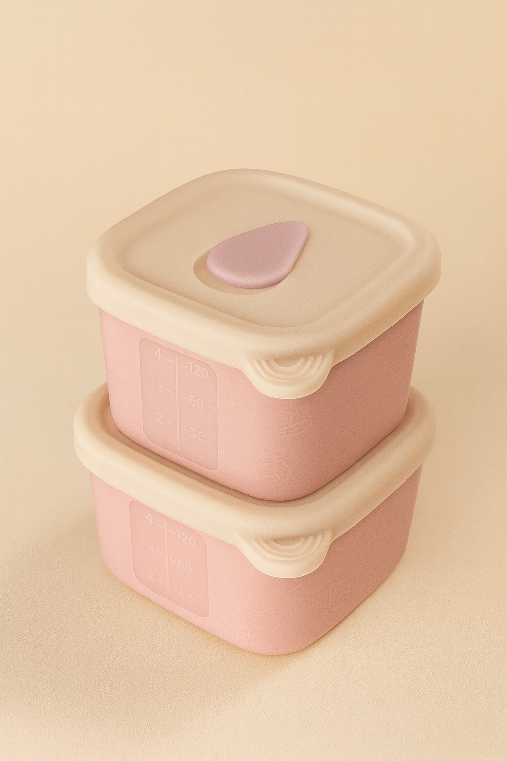 Silicone Baby Food Containers – Set of 2