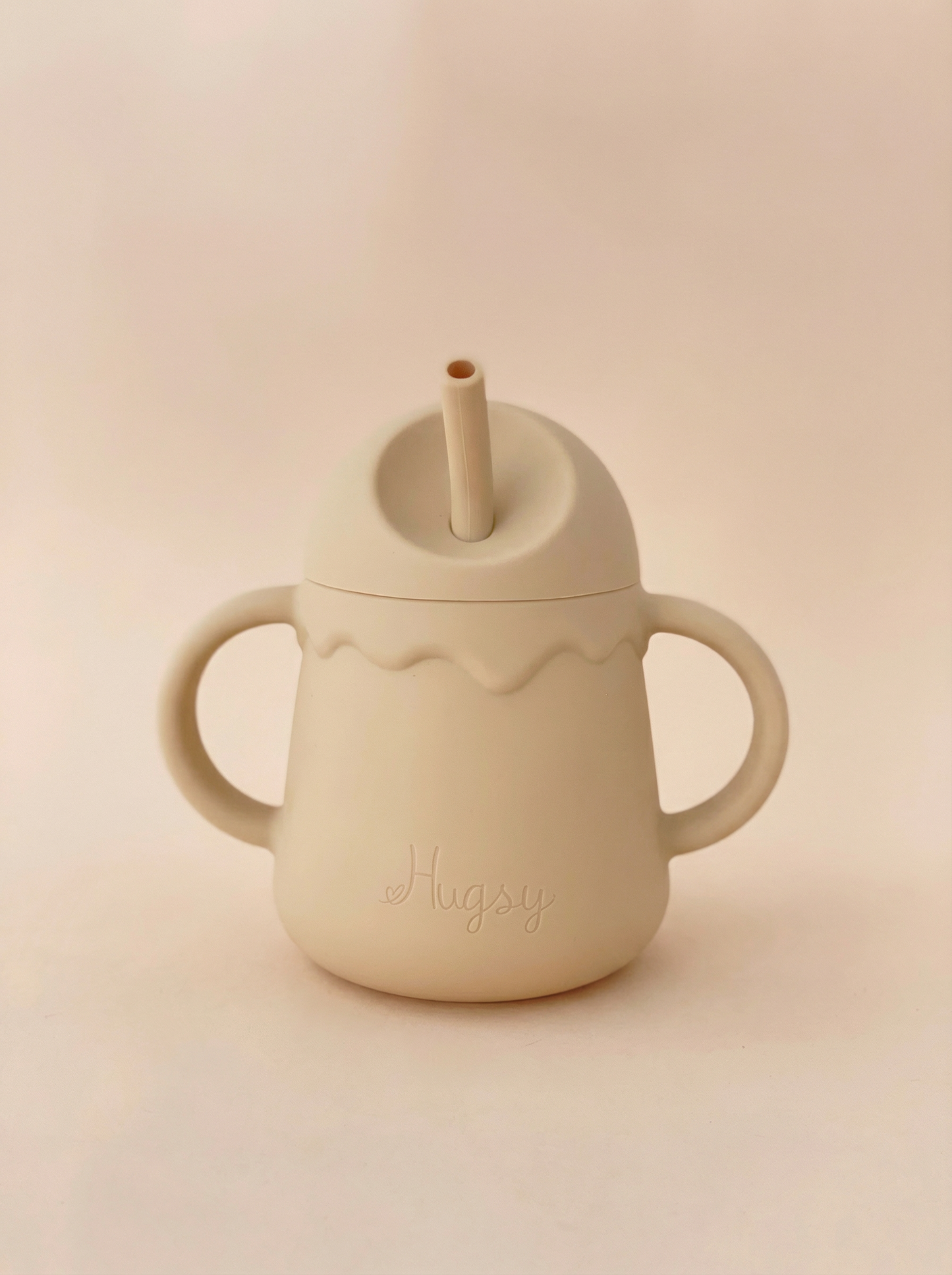 SILICONE TRAINING CUP WITH A STRAW