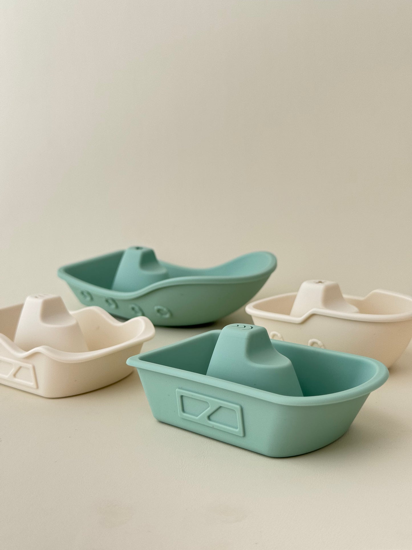 Floating Silicone Bath Toys – Boat Set (4 pcs)