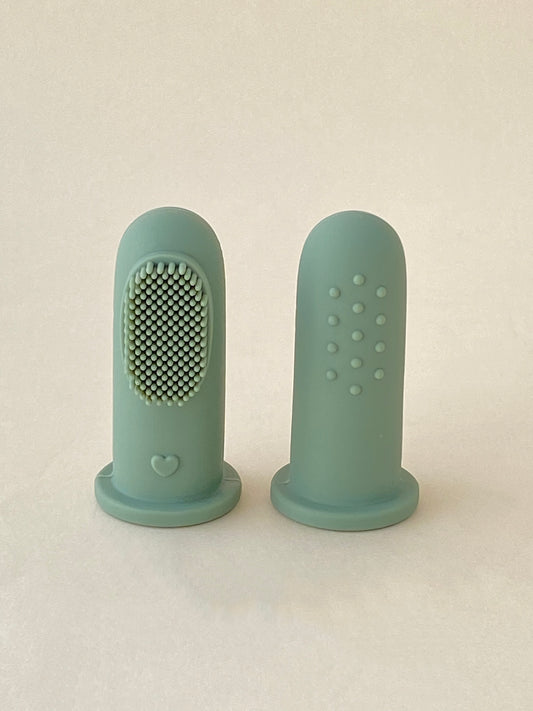 Silicone Finger toothbrushes , set of 2