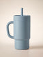 Silicone & Stainless Steel Kids Cup with a Straw | 300ml Insulated Toddler Cup