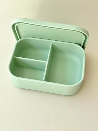 SILICONE LUNCH BOX  - 3 Compartment
