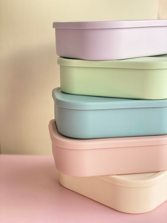 SILICONE LUNCH BOX  - 3 Compartment