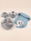 Hugsy™ Silicone & Stainless Steel Kids Feeding Set