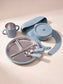 Hugsy™ Silicone & Stainless Steel Kids Feeding Set
