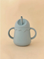 SILICONE TRAINING CUP WITH A STRAW