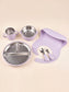 Hugsy™ Silicone & Stainless Steel Kids Feeding Set