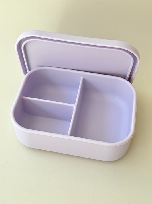 SILICONE LUNCH BOX  - 3 Compartment