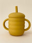 SILICONE TRAINING CUP WITH A STRAW